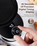 SHARDOR Burr Coffee Grinder Electric with 32 Grinding Sizes, Coffee Bean Grinder with 40 Seconds Adjustable Electronic Timer, Coffee Grinders for Home Use with Chamber Cleaning Button