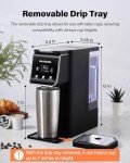 SHARDOR Hot & Iced Coffee Maker With Bold Setting,Single Serve Coffee Maker For K Cup And Grounds，52 Oz Removable Water Tank,6-14 Oz Brew Sizes,One Cup Kcup Coffee Machine With Reusable Filter, Black