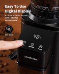 SHARDOR Professional Conical Burr Coffee Grinder, Coffee Bean Grinder with 48 Grind Settings for Espresso, Drip & French Press, Upgraded Anti-Static Technology, Precision Timer, Black