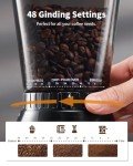 SHARDOR Professional Conical Burr Coffee Grinder, Coffee Bean Grinder with 48 Grind Settings for Espresso, Drip & French Press, Upgraded Anti-Static Technology, Precision Timer, Black