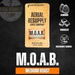 Aerial Resupply Coffee - MOAB Whole Coffee Beans Medium Roast, Double Caffeinated, Hand-Roasted with a Bold and Rich Flavor, 100% Vietnamese Robusta - 12 oz Bag