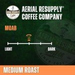 Aerial Resupply Coffee - MOAB Whole Coffee Beans Medium Roast, Double Caffeinated, Hand-Roasted with a Bold and Rich Flavor, 100% Vietnamese Robusta - 12 oz Bag