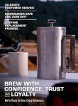 COLETTI Boulder Camping French Press (An American Press) - Large Insulated French Press Coffee Maker – 42 oz