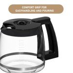 14-Cups Coffee Carafe Replacement Pot Compatible with Cuisinart Coffee Machine DCC-2200RC, DCC-2200, DCC-3200, DCC-3200P1, DCC-3200FR, DCC-3200CPAMZ, DCC-2600, DCC-2800,DCC-1800FR, CBC-7400 CBC-7000PC