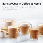 HiBREW H10B Programmable Espresso Machine, Brushed Stainless Steel, Adjustable Temperature and Cup Volume, Steam Wand for Milk Frother