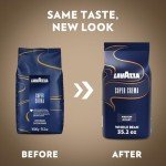 Lavazza Super Crema Whole Bean Coffee Blend, light-Medium Espresso Roast, 2.2 Pound (Pack of 3),Premium Quality, Aromatic, Mild and creamy
