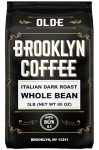 BROOKLYN COFFEE Whole Bean, Italian Dark Roast (5lb) Extra Strong, Delicious Taste, Heavenly Aroma - Fresh Bulk Coffee Beans Roasted Weekly in NYC