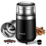 SHARDOR Super Silent Coffee Grinder Electric,Spice, Coffee Bean, Espresso with 1 Removable Stainless Steel Bowl