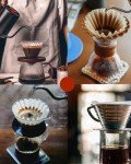 1-2 Cup Small Coffee Filters,100 Count Disposable Basket Coffee Filter Paper, Compatible with Kalita Wave Dripper 155 Series, Single Serve Coffee Pot, Pour Over and Drip Coffee Maker, For 1-2 People
