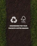 1-2 Cup Small Coffee Filters,100 Count Disposable Basket Coffee Filter Paper, Compatible with Kalita Wave Dripper 155 Series, Single Serve Coffee Pot, Pour Over and Drip Coffee Maker, For 1-2 People