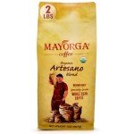 Mayorga Organic Coffee 2lb Artesano Blend - Medium Roast Whole Bean Coffee Speciality Grade, 100% Arabica, Slow Roasted, Chocolate and Nutty Flavor with Low Acidity - USDA Organic, Non-GMO, Kosher