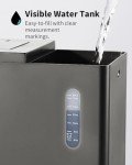 KIDISLE Hot & Iced Coffee Maker for K-Cups & Ground Coffee, Single-Serve Brewer with Bold Setting, Reusable Filter, Travel Mug Friendly, Compact & Quick Brew, Grey