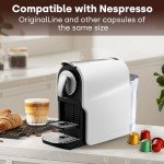 beanglass Espresso Pod Machine for Home, Compact Capsule Coffee Maker for NS Original Pods, 20 Bar High Pressure Pump, 22oz Removable Water Tank, Adjustable Cup Tray (White)