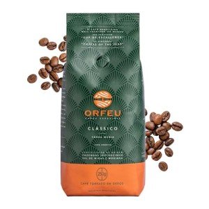 ORFEU - Special Coffee Classic Roasted Beans - 100% Arabica Coffee, Medium Roasted, Aroma of Floral, Fruity & Caramel, Balanced Acidity, Made In Brazil, Soft with Velvety Structure - 250g (8.8oz)