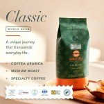 ORFEU - Special Coffee Classic Roasted Beans - 100% Arabica Coffee, Medium Roasted, Aroma of Floral, Fruity & Caramel, Balanced Acidity, Made In Brazil, Soft with Velvety Structure - 250g (8.8oz)