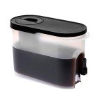 JILLMO Cold Brew Coffee Maker, 3/4 Gallon Iced Coffee Pitcher with Steel Mesh Filter and Spigot, Black