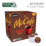 McCafé Premium Roast, Keurig Single Serve K-Cup Pods, Medium Roast Coffee Pods, 48 Count