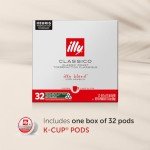 Illy Classico Roast Coffee Pods for Keurig - Caramel, Orange Blossom & Jasmine Flavors - 32 Count