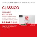 Illy Classico Roast Coffee Pods for Keurig - Caramel, Orange Blossom & Jasmine Flavors - 32 Count