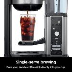 Ninja CM371 Hot & Iced XL Coffee Maker with Rapid Cold Brew, 4 Brew Styles, 8 Sizes Small Cup to Travel Mug, Single-Serve and 12-Cup Carafe, Permanent Filter, Removable Reservoir, Black (Renewed)