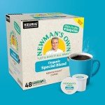 Newman's Own Organics Special Blend, Single-Serve Keurig K-Cup Pods, Medium Roast Coffee Pods, 48 Count