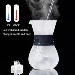 Unbreakable - Pour Over Coffee Maker with Double Stainless Filter 20 fl oz, Thickened Heat-Resistant Borosilicate Glass Pour Over Coffee Dripper, Stovetop Safe