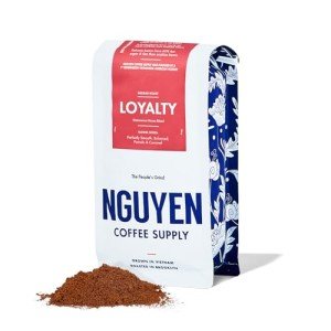 Nguyen Coffee Supply - Loyalty Signature Robusta & Arabica Blend: Medium Roast Premium Ground Coffee Beans, Vietnamese Single Origin, Direct Trade, Roasted in Brooklyn [12 oz Bag]