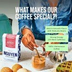 Nguyen Coffee Supply - Loyalty Signature Robusta & Arabica Blend: Medium Roast Premium Ground Coffee Beans, Vietnamese Single Origin, Direct Trade, Roasted in Brooklyn [12 oz Bag]
