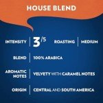 Lavazza House Blend Perfetto Ground Coffee 12oz Bag, Medium Roast, Full-bodied, Intensity 3/5, 100% Arabica, Ideal for Drip Brewers, (Pack of 1) - Package May Vary