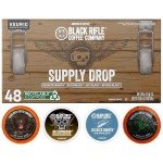 Black Rifle Coffee Company Supply Drop Variety Pack (48 Count of K Cups) - K Cups Coffee Variety Pack - Contains Silencer Smooth, AK Espresso, Just Black, & BeyondBlack KCup Pods