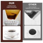 Muztinte #4 Cone Coffee Filters,4 Coffee Filters Paper fits for Pour Over and Drip Coffee Maker, 8-12 Cup,Natural Unbleached,Chlorine Free (100)