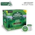 Green Mountain Coffee Roasters Dark Magic, Single-Serve Keurig K-Cup Pods, Dark Roast Coffee Pods, 48 Count (2 Packs of 24)