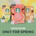 Starbucks K-Cup Coffee Pods, Medium Light Roast Coffee, Mountain Blend for Keurig Coffee Makers, 100% Arabica, Limited Edition, 1 Box (22 Pods)