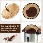 Coffee Paper Filter for Hamilton Beach 45 Cup Coffee Urn and Hot Beverage Dispenser, 100pcs