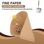 BRIKINTE Disposable Coffee Paper Filters, 100 Pcs #4 Cone Replacement Filter for Ninja Coffee Maker