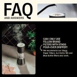 Fellow Stagg Pour Over Coffee Paper Filters - Designed for the Stagg [X] and [XF] Drip Coffee Makers ([X] Dripper - 45 Filters)
