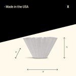 Fellow Stagg Pour Over Coffee Paper Filters - Designed for the Stagg [X] and [XF] Drip Coffee Makers ([X] Dripper - 45 Filters)