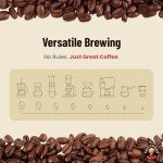 Saigondan Whole Bean Coffee - Adventure | Light Espresso Roast | 100% Robusta | Vietnamese Single Origin | Roasted in Small Batch | Smooth & Naturally Sweet | Direct Trade | No Preservatives | 12 Oz