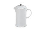 Le Creuset 34 oz. White Stoneware French Press