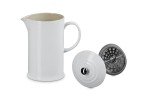 Le Creuset 34 oz. White Stoneware French Press