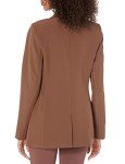 The Drop Women's Blake Long Blazer, Coffee Bean, X-Large