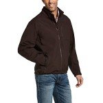 ARIAT Men's Logo 2.0 Patriot Softshell Water Resistant Jacket, Coffee Bean (XX-Large)