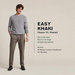 Dockers Men's Classic Fit Easy Khaki Pants-Pleated (Standard and Big & Tall), Coffee Bean, 36W x 32L