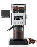 MOKKOM Coffee Grinder with Removable Coffee Scale via Bluetooth Connectivity, Anti-static Conical Burr Coffee Bean Grinder, 31 Precise Settings for French Press/Cold Brew/Pour Over/Drip/Espresso