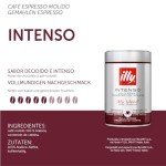 Illy Intenso Ground Espresso Coffee, Bold Roast, Intense, Robust And Full Flavored With Notes Of Deep Cocoa, 100% Arabica Coffee, No Preservatives, 8.8 Ounce (Pack Of 1)