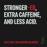BAZAN COFFEE Too Strong, Vietnamese Robusta Whole Bean Coffee, Dark Roast, High Caffeine, Bold Espresso Flavor, Low Acidity, Perfect with Milk, 12oz Bag