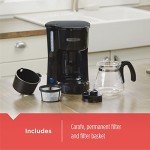 BLACK+DECKER CM0700BZ 4-in-1 5-Cup Coffee Station Coffeemaker, Black