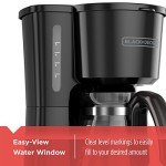BLACK+DECKER CM0700BZ 4-in-1 5-Cup Coffee Station Coffeemaker, Black