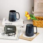 Large Ceramics Coffee Mugs,24 oz,Large Handle Design,Extra Large Tea and Coffee Cup for Office and Home，Microwave and Dishwasher Safe(Color:24 oz green)