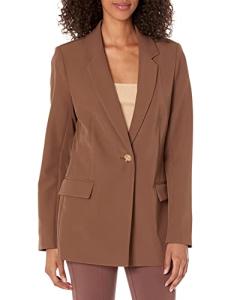 The Drop Women's Blake Long Blazer, Coffee Bean, 4X